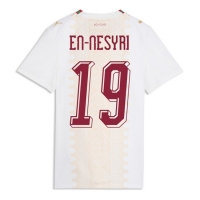 Camiseta Marruecos Youssef En-Nesyri #19 Segunda Equipación Replica Mundial 2026 para mujer mangas cortas